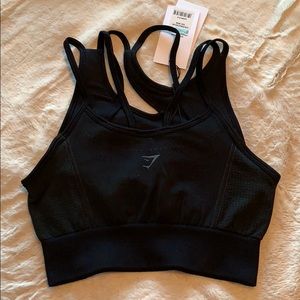 Gymshark Ultra Seamless black sports bra